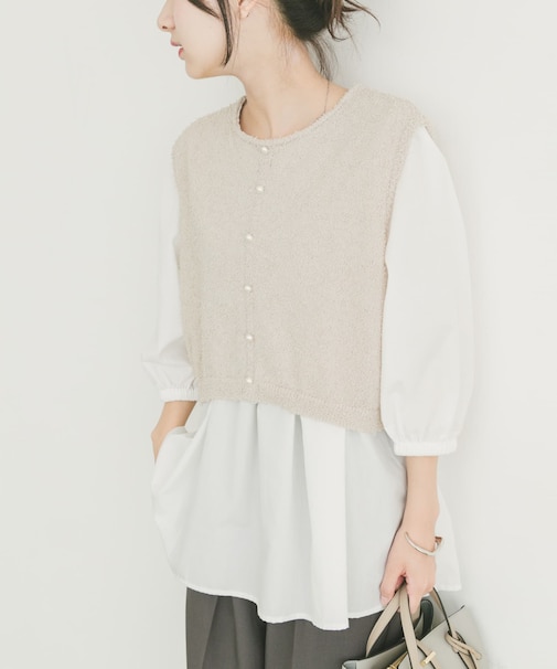ニットドッキングチュニック
