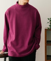 ハイネックリブカットソー