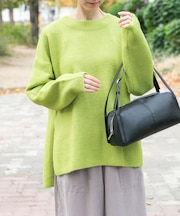 サイドスリットニットプルオーバー