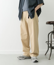 ウェビングベルト ツイルストレートパンツ