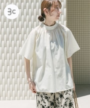 『UR GREEN』ハイネックブラウス