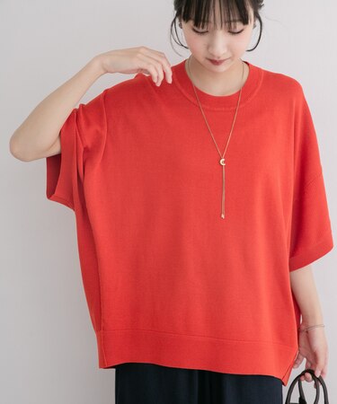 『洗濯可』ニットTシャツ