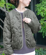 瓢箪キルト中綿ブルゾン