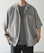 F.S.オープンカラー半袖シャツ