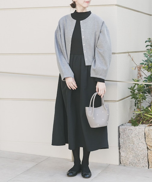 『イージーケア』マルチWAYダンボールカーディガンワンピース