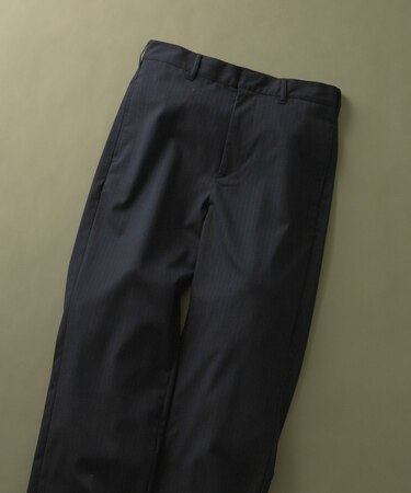 Pinstripe Straight Pants