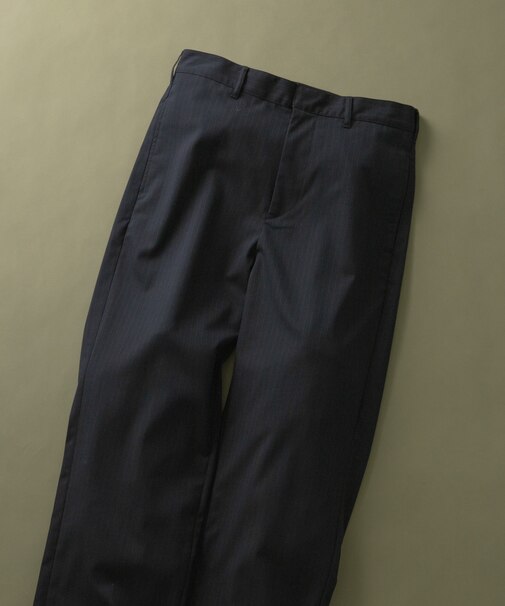 Pinstripe Straight Pants