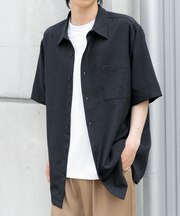 『イージーケア／速乾／UVカット』『セットアップ対応』クイックドライリネンタッチ半袖シャツ