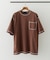配色ステッチクルーネックTシャツ