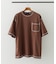 配色ステッチクルーネックTシャツ