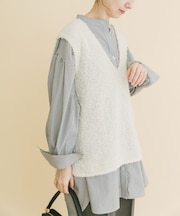 リボンヤーンベスト