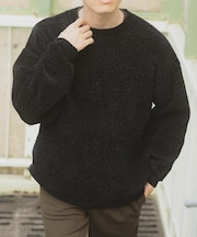 真冬の正解 モール クルーネック ニット