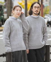 真冬の正解 モール クルーネック ニット