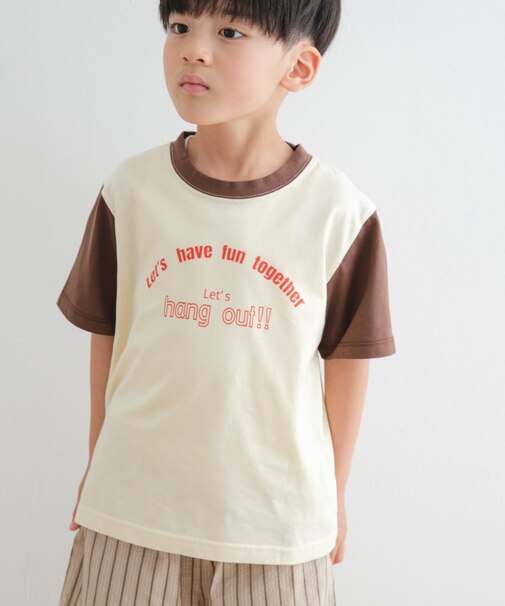 『WEB／一部店舗限定サイズ』配色ロゴTシャツ(KIDS)