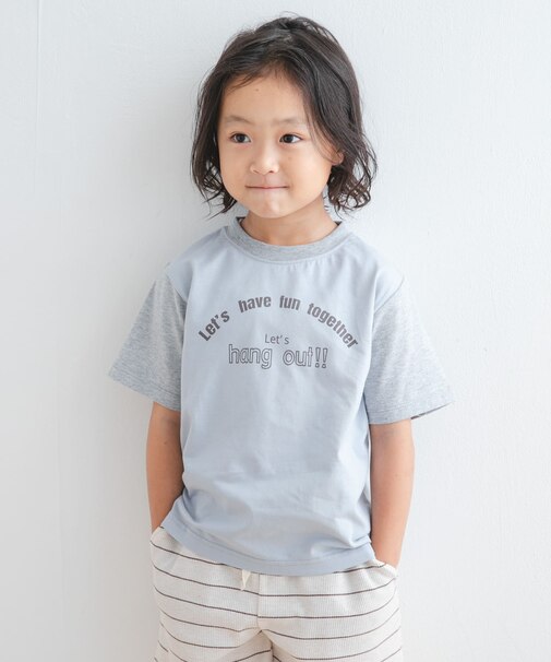 『WEB／一部店舗限定サイズ』配色ロゴTシャツ(KIDS)
