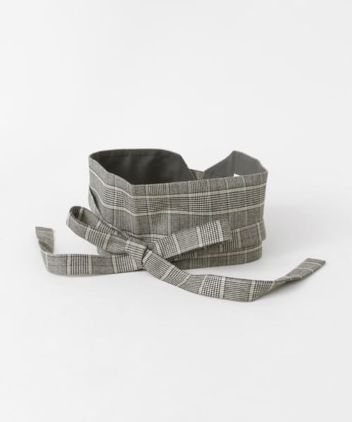 チェックワイドベルト∴