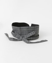 チェックワイドベルト∴