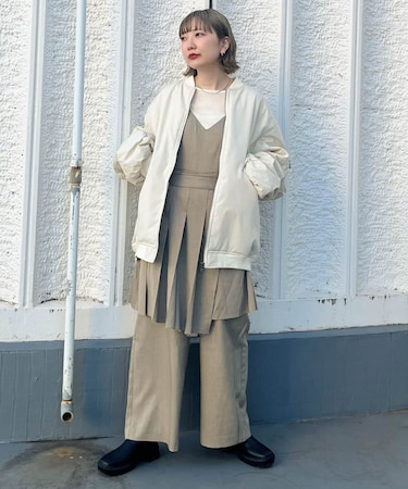 プリーツスカートSETサロペット