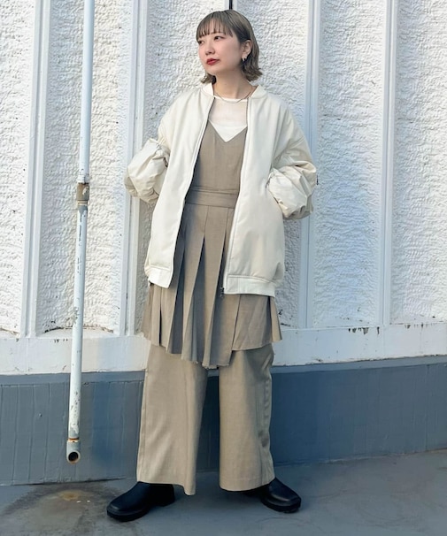 プリーツスカートSETサロペット