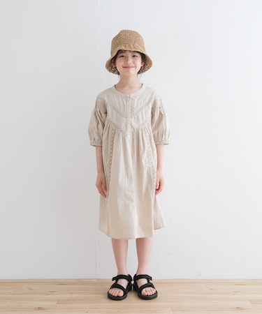 ハシゴレースワンピース(KIDS)