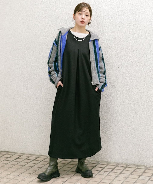 『2サイズ展開』BACKクロスジャンパースカート