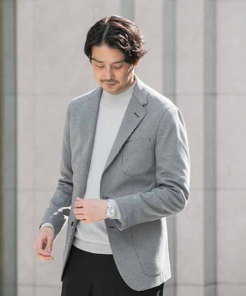 LIFE STYLE TAILOR ニットジャージジャケット
