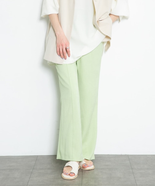 サイドスリットフレアパンツ