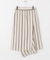 アシンメトリーヘムストライプスカート∴