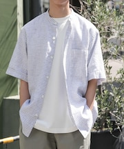 FORK&SPOON　コットンリネンショートスリーブシャツ