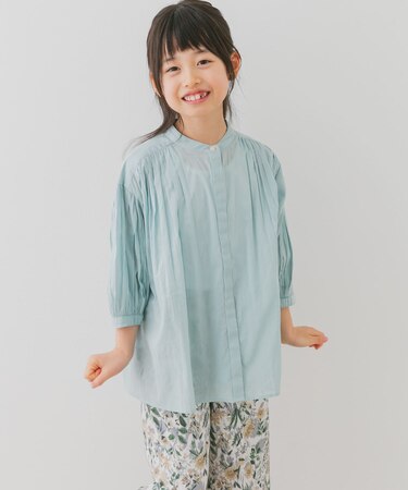『親子リンク』コットンボイルギャザーブラウス(KIDS)