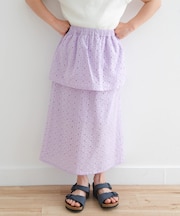 コットンレースティアードスカート(KIDS)