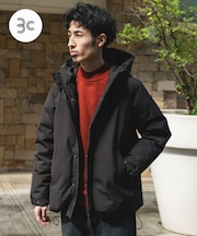 ウールブレンドラミネートダウンパーカー