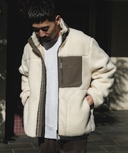 URD防風ボアジップブルゾン