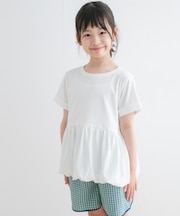 『親子リンク』『WEB／一部店舗限定サイズ』ペプラムバルーンTシャツ(KIDS)