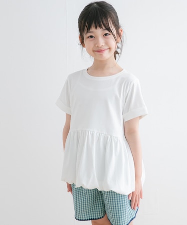 『親子リンク』『WEB／一部店舗限定サイズ』ペプラムバルーンTシャツ(KIDS)