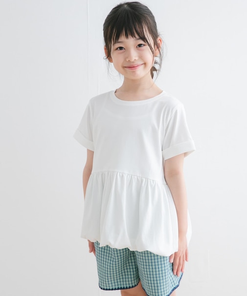 『親子リンク』『WEB／一部店舗限定サイズ』ペプラムバルーンTシャツ(KIDS)