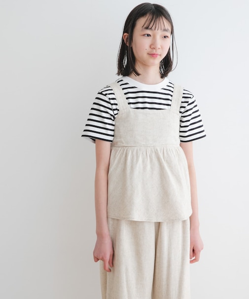 『セットアップ対応』『WEB／一部店舗限定』レーヨンリネンキャミソールブラウス(KIDS)