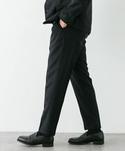 LIFE STYLE TAILOR　ウールライクソフトツイルストレッチパンツ