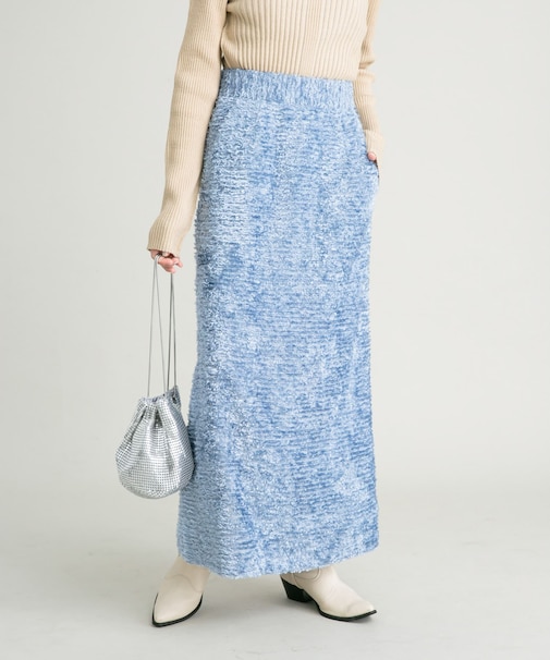 ミニフリンジタイトスカート