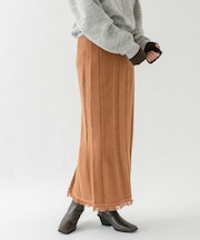 タイトフリンジニットスカート