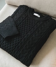 アランニットクルーネックプルオーバー