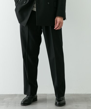 『イージーケア』LIFE STYLE TAILOR　ストレッチオックス2タックパンツ