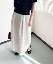 ジャガードコクーンスカート