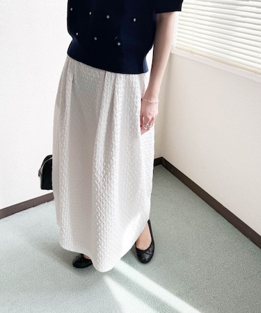 ジャガードコクーンスカート