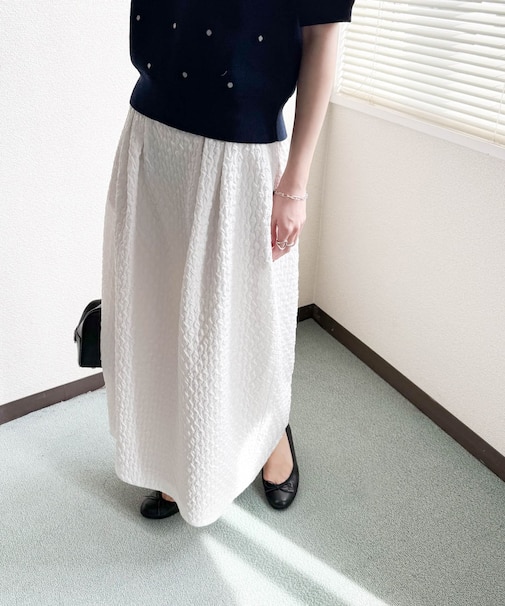 ジャガードコクーンスカート