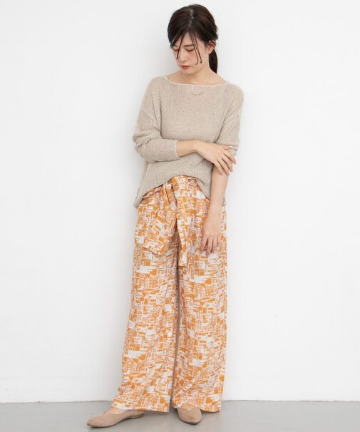 townプリントジャンプスーツ∴