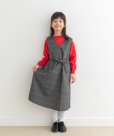 『親子リンク』『UR TECH』ツイルジャンパースカート(KIDS)