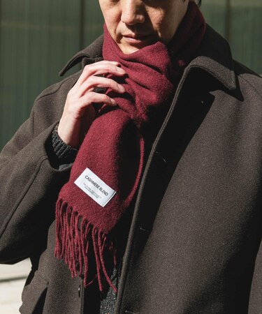 カシミヤブレンドマフラー