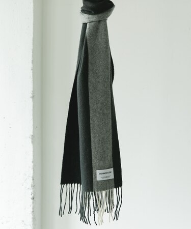 カシミヤブレンドストライプマフラー