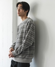 モールマルチボーダーニット